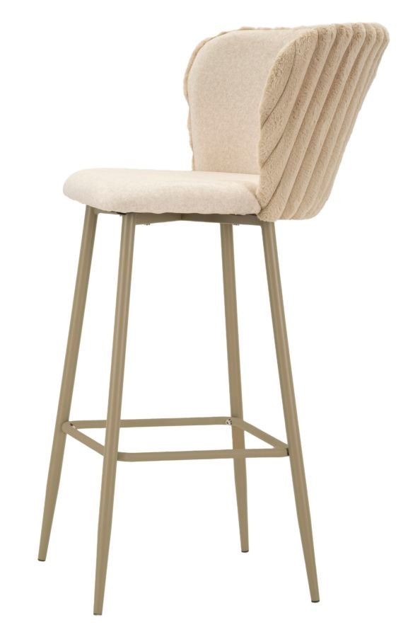 SGABELLO BAR ALASKA -B- CREMA SET 2 PZ 55x58x106 (ALTEZZA SEDUTA CM77)