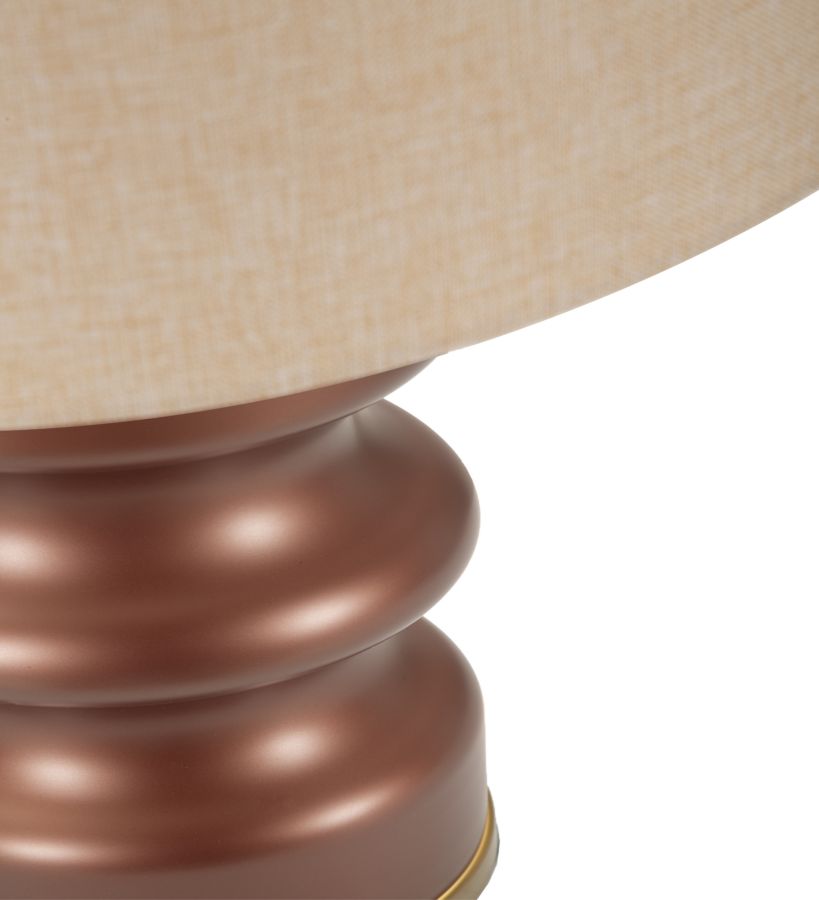 Lampada da tavolo “Rosenthal – C” Ø 35,5 × 65 cm – design elegante con base in vetro