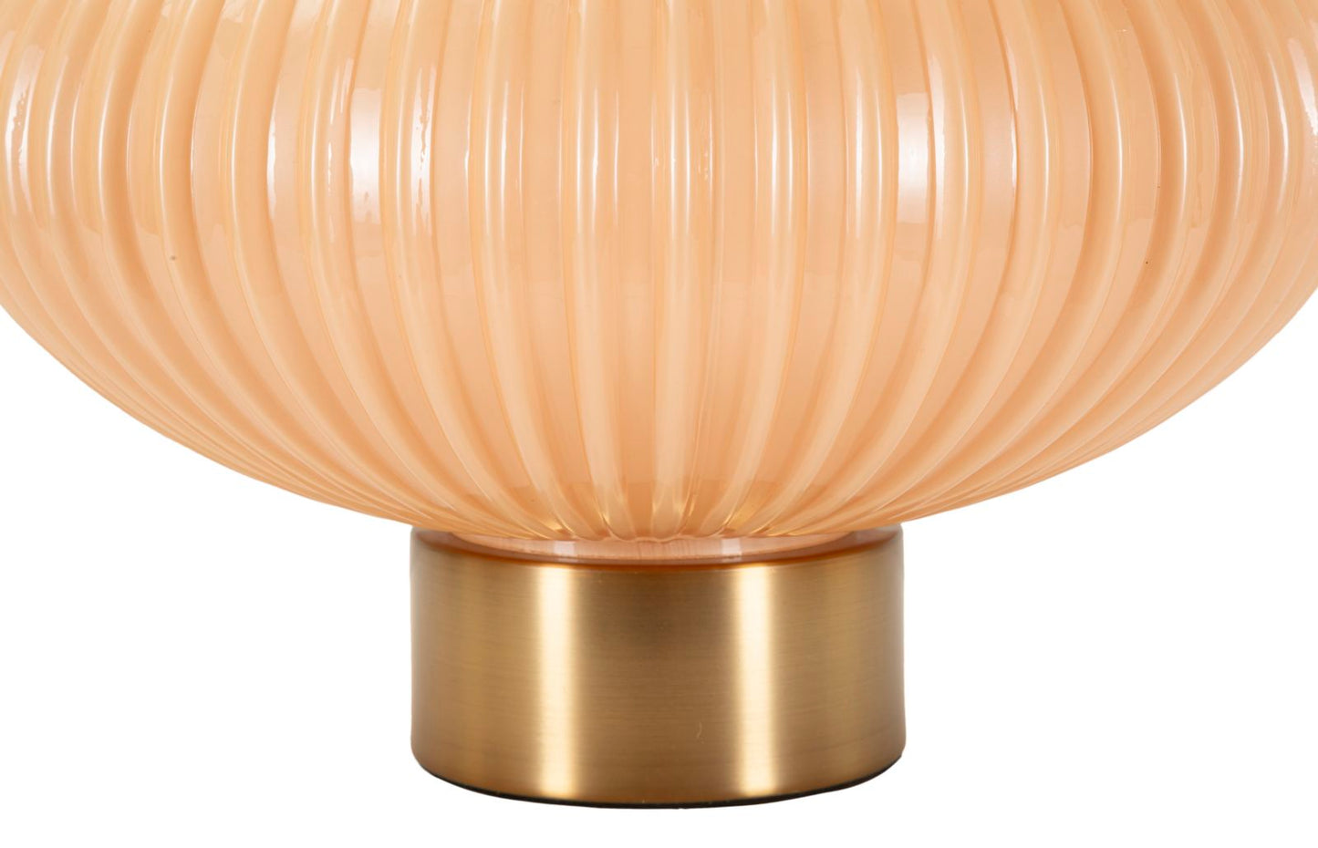 Lampada da tavolo “Perly – B” Ø 33 × 49 cm – vetro perlato con dettagli dorati