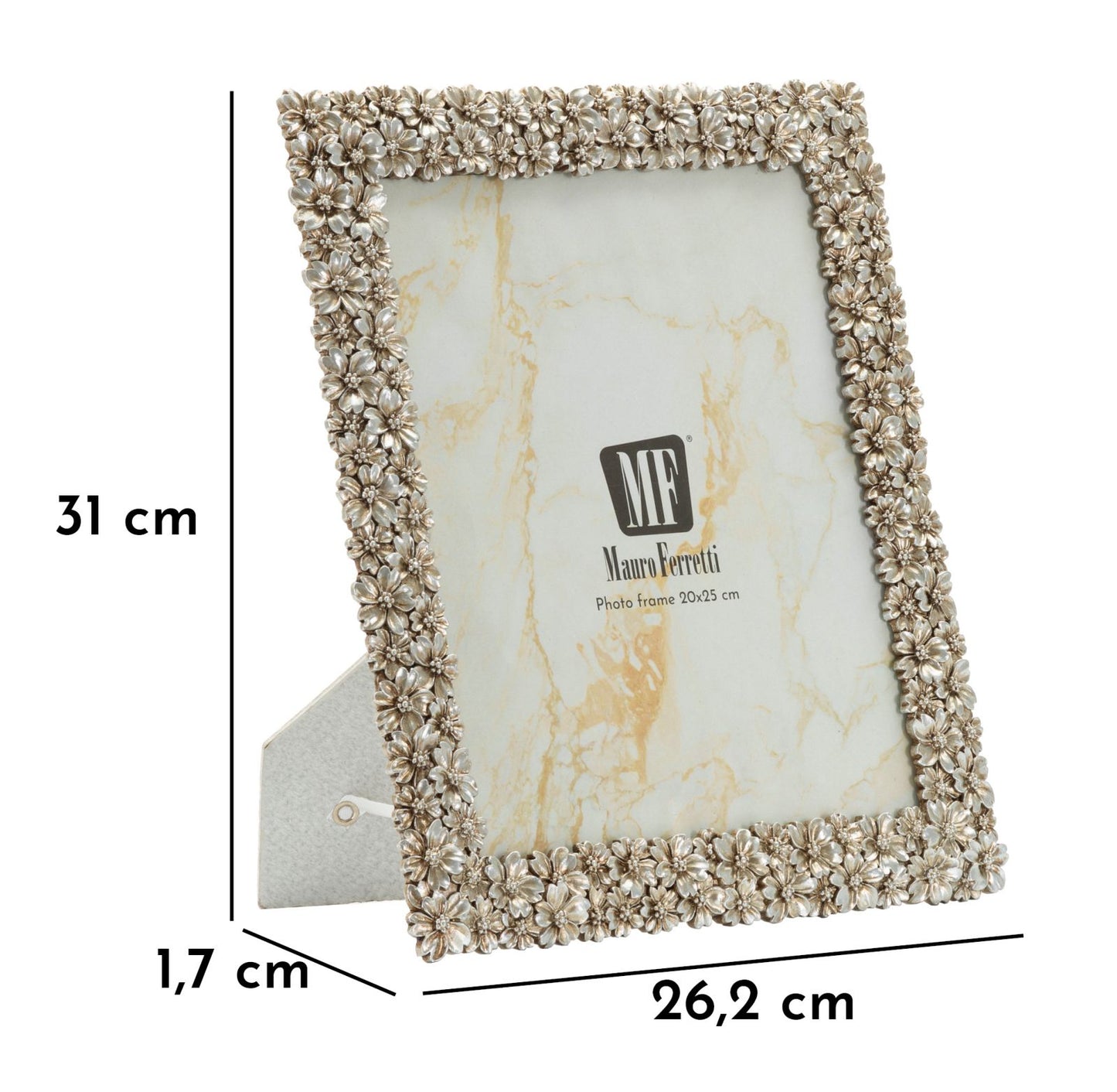 Cornice “Flowy” 26,2×1,7×31 cm (foto 20×25 cm) – design moderno