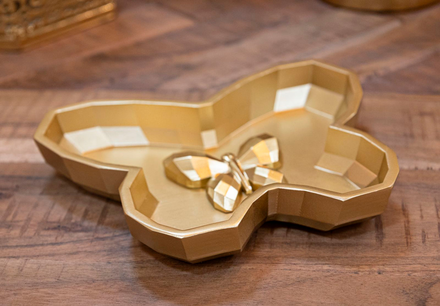 Svuotatasche Butterfly in Metallo Decorativo 20,5x17,5x3 cm
