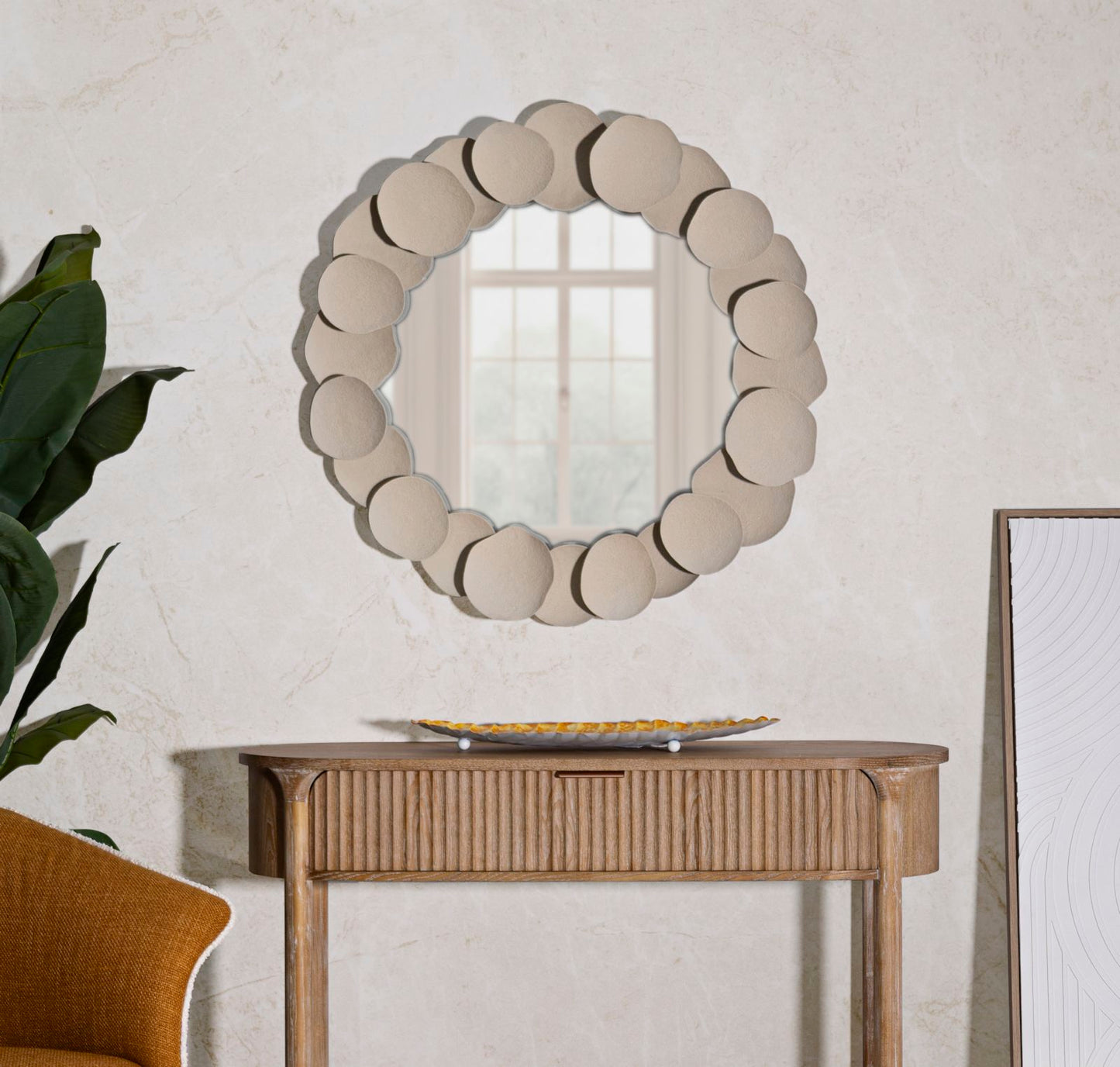 SSPECCHIO DA MURO DUNE CM 85X7,5X85 (MISURA SPECCHIO CM Ø 62)