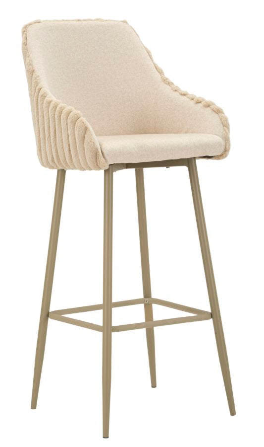 SGABELLO BAR ALASKA -A- CREMA SET 2 PZ 52x46x111 cm (ALTEZZA SEDUTA CM78)