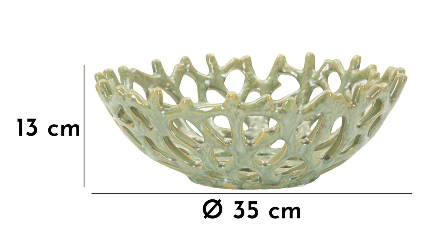 CentroTavola decorativo CORAL Ø 35x13 cm