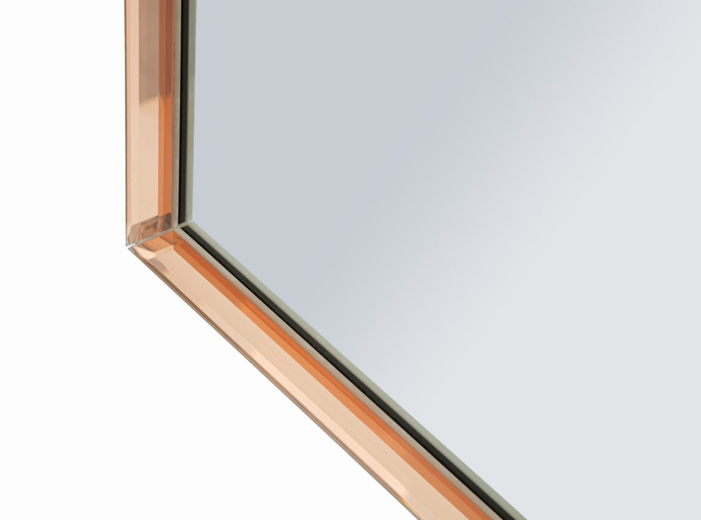 SPECCHIO DA MURO TANGERI ROSA CM 62X1X100 (MISURA SPECCHIO CM 55X94)