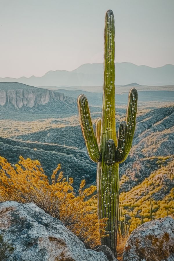 STAMPA SU TELA LACCATA C/CORNICE CACTUS -B- CM 60X4X90