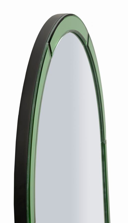 SPECCHIO DA MURO BAKU VERDE CM 55X2X150 (MISURA SPECCHIO CM 49X144)
