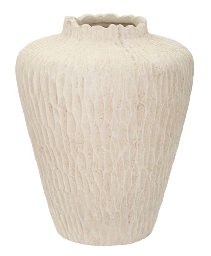 Vaso Shade Ø32x40 cm – Vaso Alto con Finitura Effetto Pietra Naturale