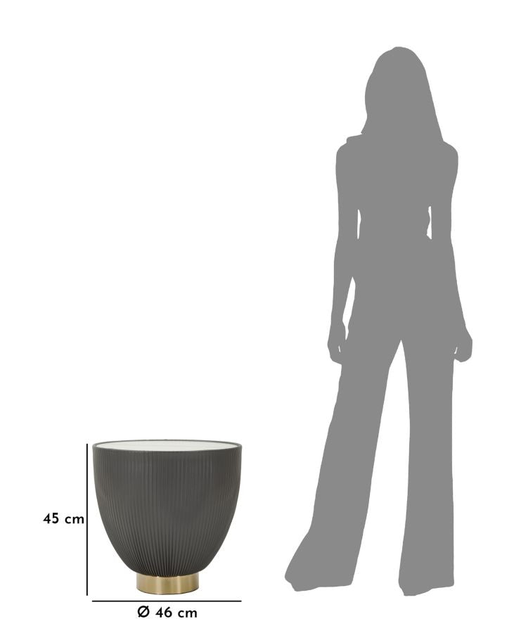 TAVOLINO DA CAFFE' ELGE CM Ø 46X4