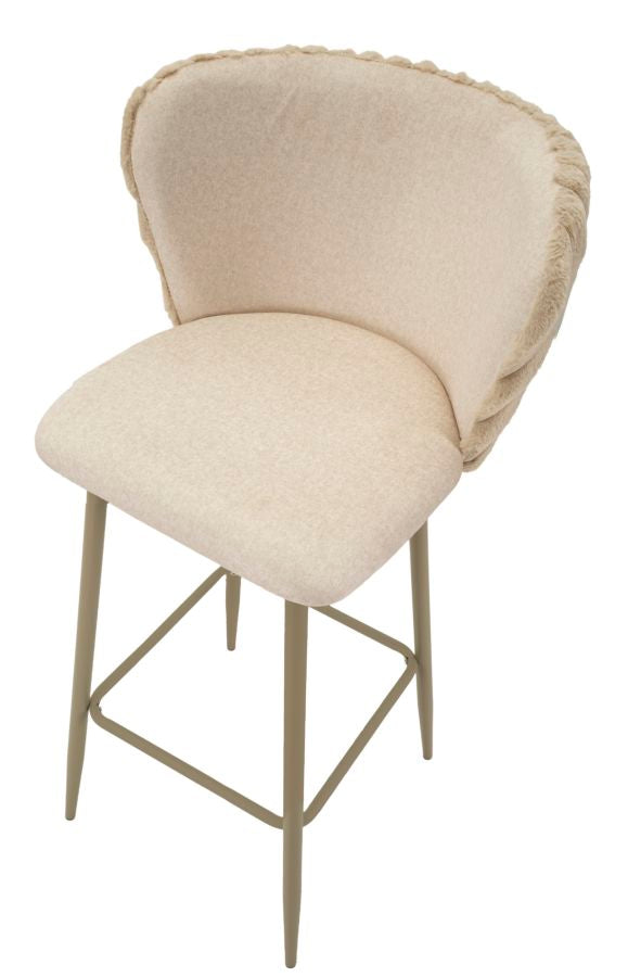 SGABELLO BAR ALASKA -B- CREMA SET 2 PZ 55x58x106 (ALTEZZA SEDUTA CM77)