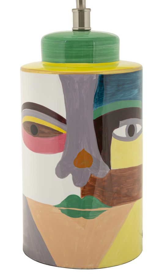 Lampada da tavolo “Piccassy Color” Ø 40 × 65 cm – design artistico multicolore