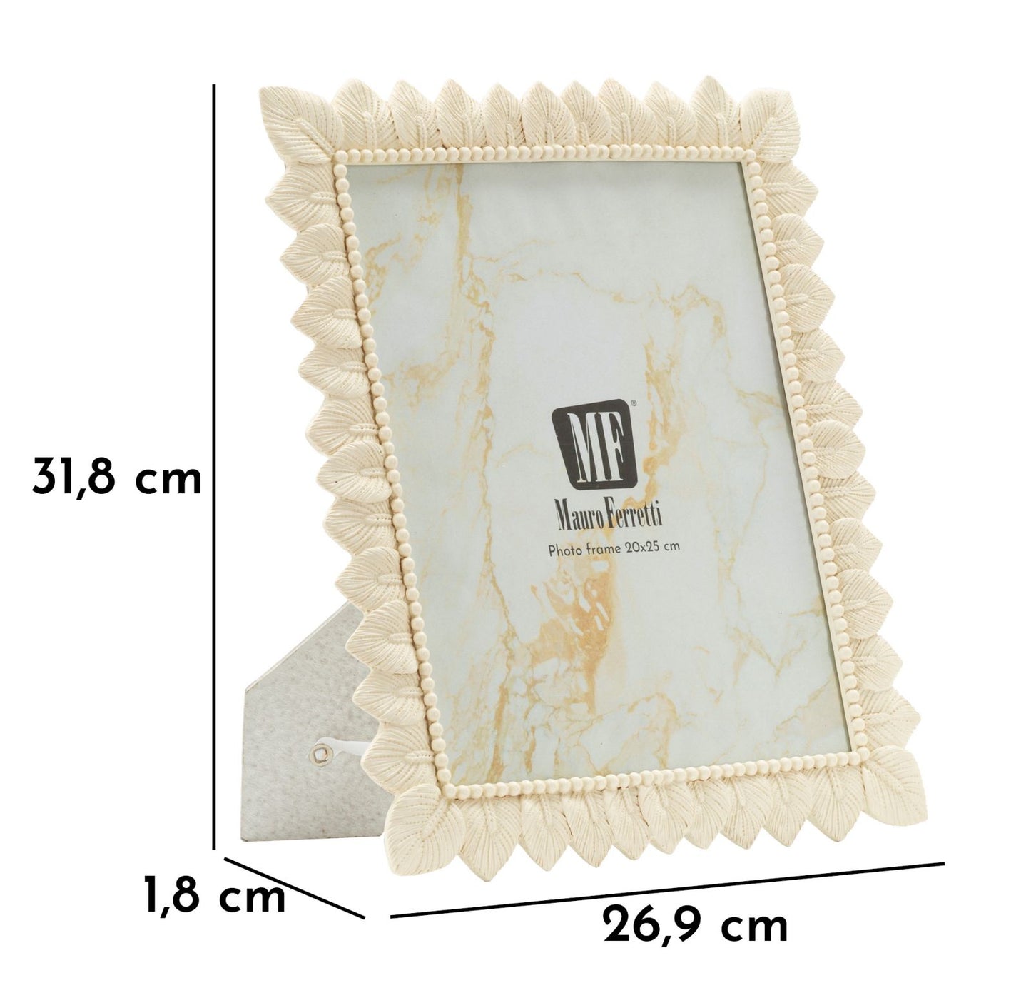 Cornice Light Leaf 26,9x31,8 cm in Resina – Interno 20x25 cm