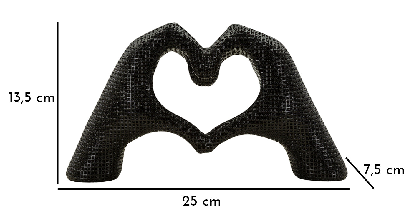 SCULTURA LOVER BLACK CM 25X7,5X13,5