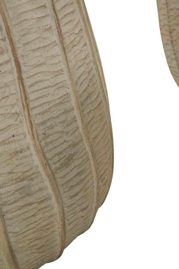 Set 3 Cachepot Flake – Vasi Decorativi in Metallo Bianco con Motivo Geometrico