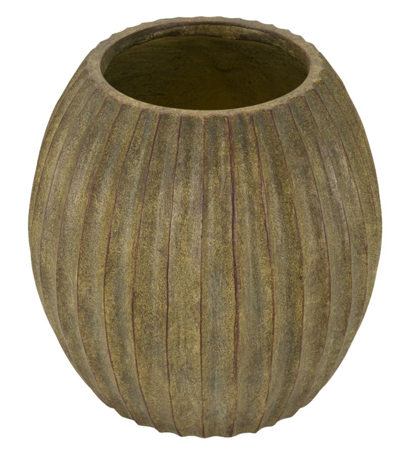 Vaso Breeze Ø32x32,5 cm – Finitura Naturale per Arredi Boho e Scandi