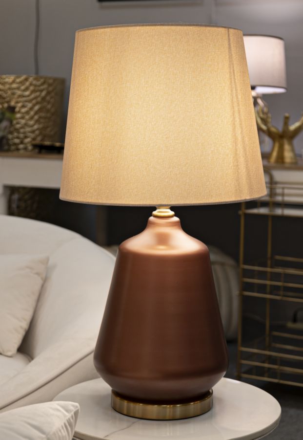 Lampada da Tavolo Rosenthal in Metallo e Vetro Satinato Ø35,5 x H65 cm – Stile Moderno ed Elegante