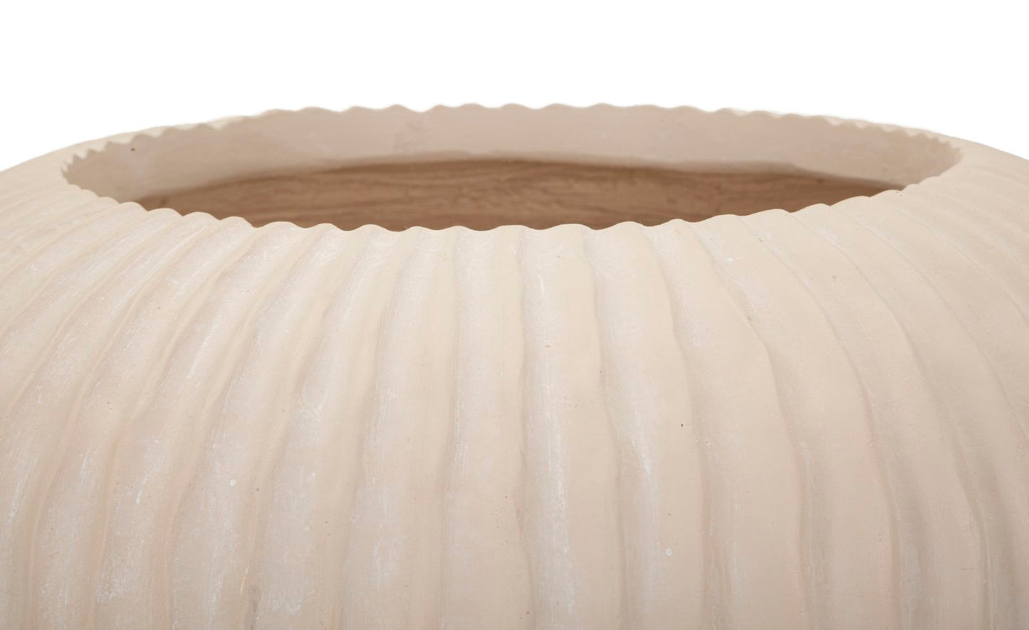 Vaso Mist Ø35x18 cm – Vaso Decorativo Moderno in Finitura Effetto Pietra
