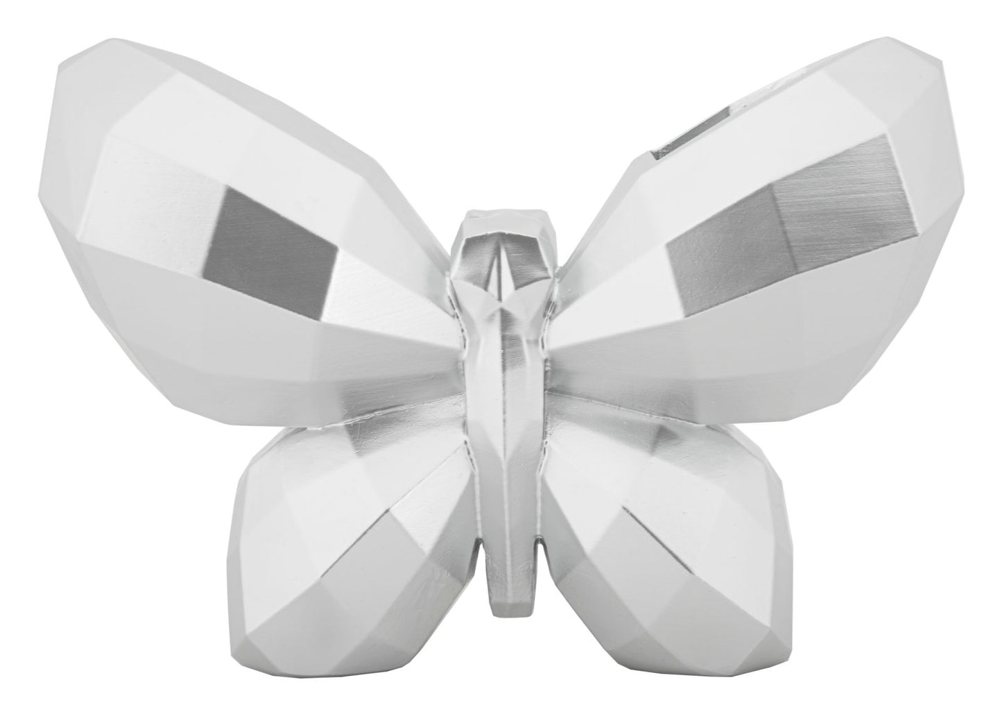 VASO BUTTERFLY SILVER CM 22,5X8X15