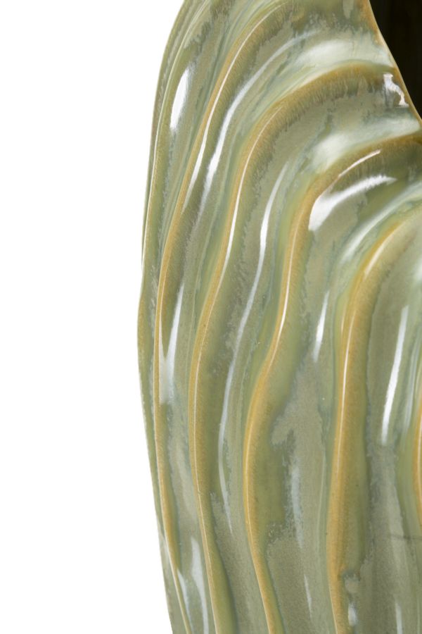 Vaso Venice 22x10x39 cm – Vaso Decorativo Verticale con Finitura Lucida