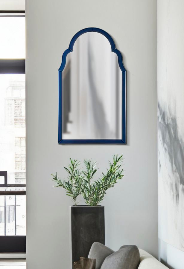 SPECCHIO DA MURO TANGERI BLU CM 62X1X100 (MISURA SPECCHIO CM 55X94)