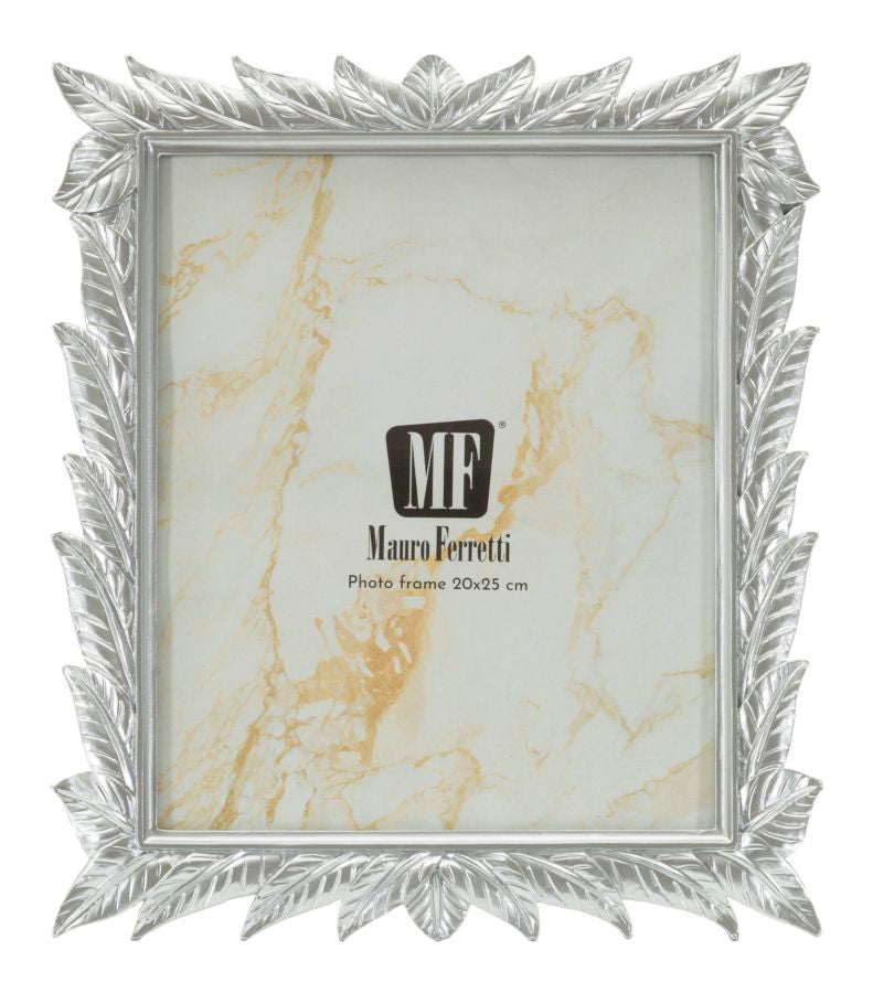 Cornice Leavy Silver 21,2x26,8 cm in Resina – Interno 15x20 cm