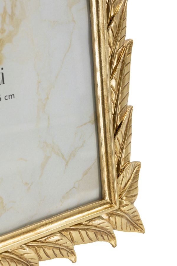 Cornice "Laurel" Mauro Ferretti – 27×2×32,3 cm (interno 20×25 cm) oro