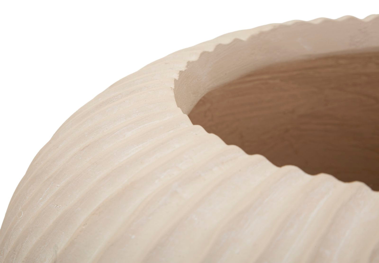 Vaso Mist Ø35x18 cm – Vaso Decorativo Moderno in Finitura Effetto Pietra