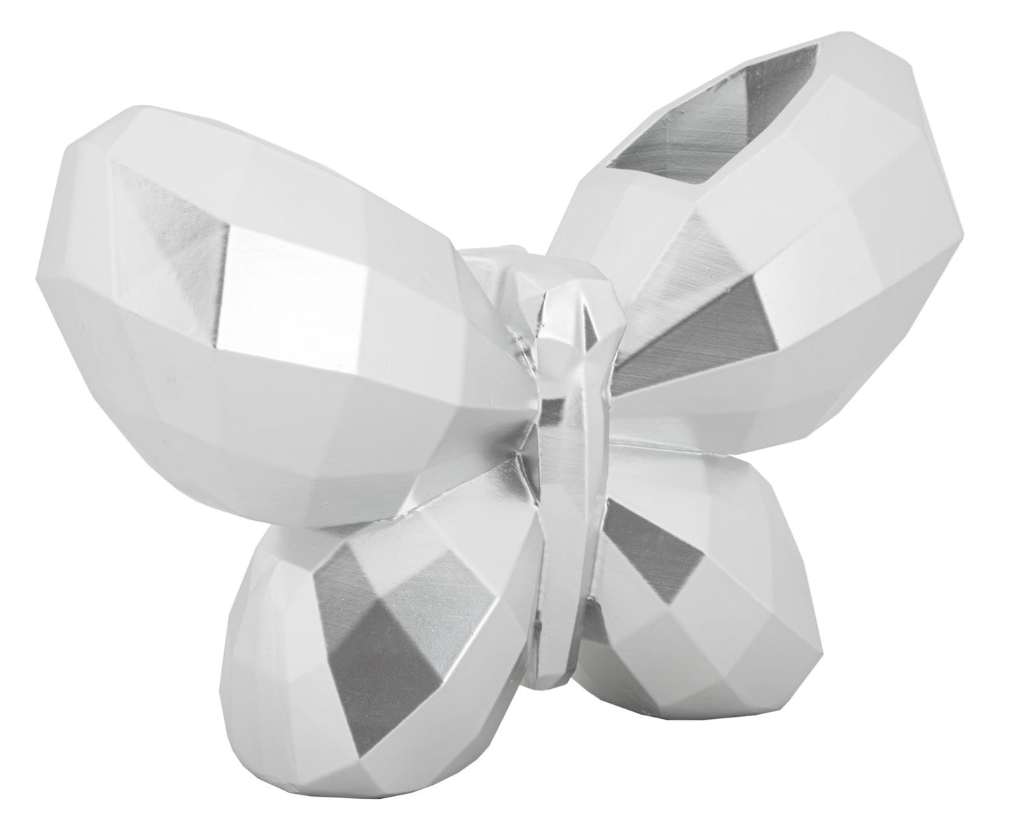 VASO BUTTERFLY SILVER CM 22,5X8X15