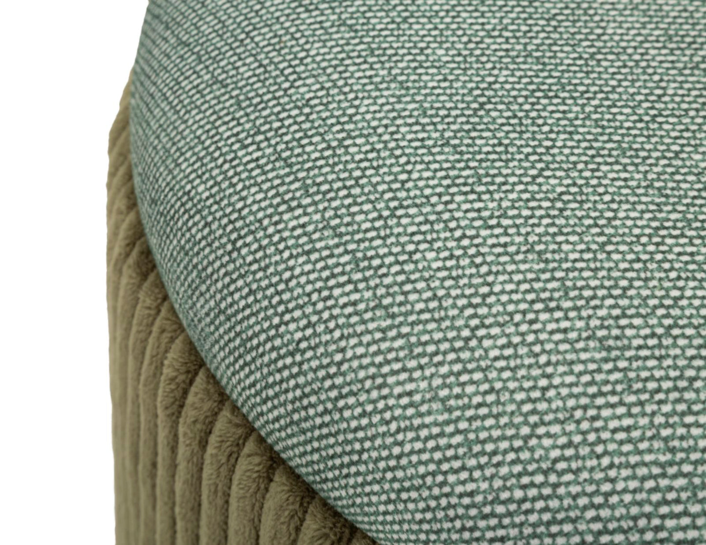 PUFF C/CONTENITORE BOLZANO VERDE SET 2 PZ CM Ø 38X38-32X28