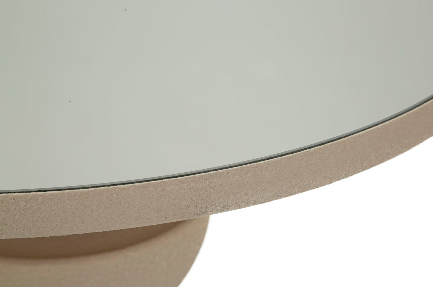 Tavolinetto Dune con Piano Specchio Ø 45 cm