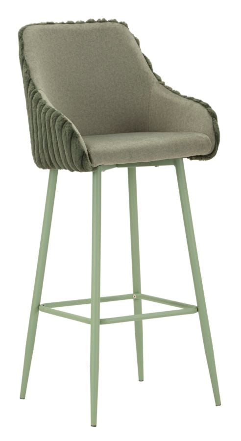 SGABELLO BAR ALASKA -A- VERDE SET 2 PZ 52x46x111H (ALTEZZA SEDUTA CM78)