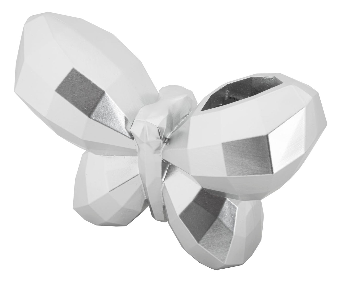 VASO BUTTERFLY SILVER CM 22,5X8X15