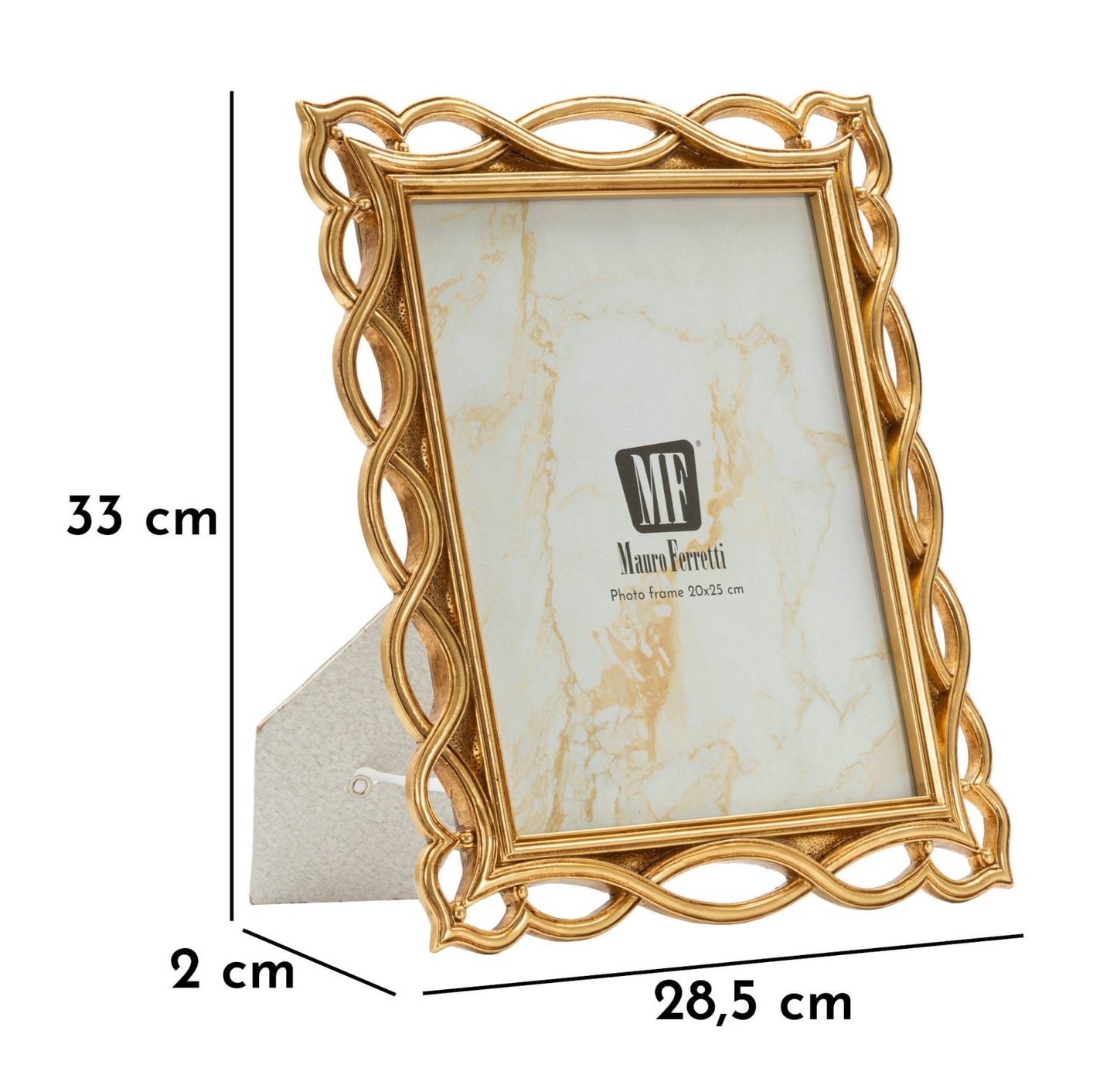 Cornice Wave 28,5x2x33 cm in stile moderno