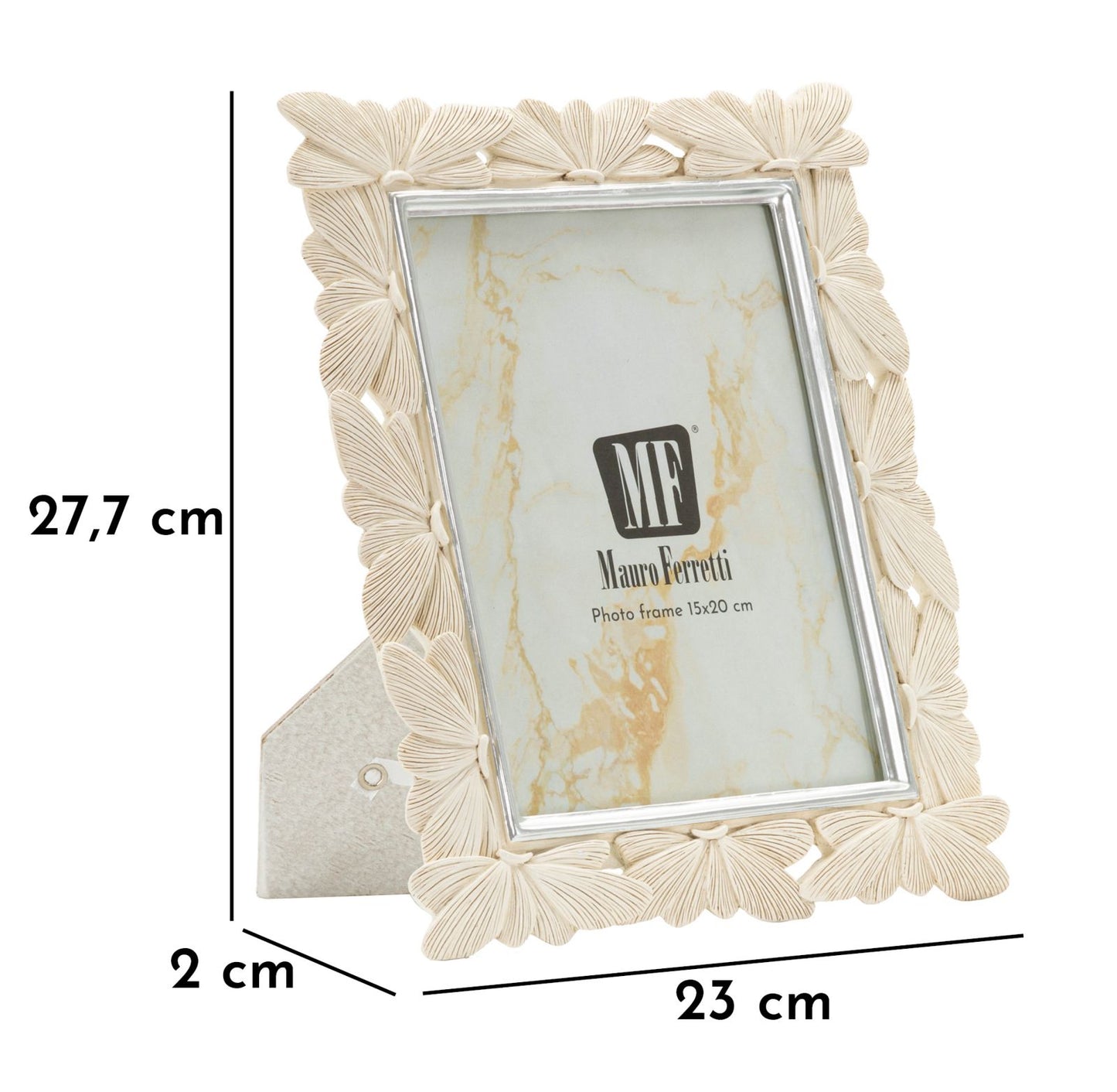 Cornice Butterfly 23x27,7 cm in Resina – Interno 15x20 cm