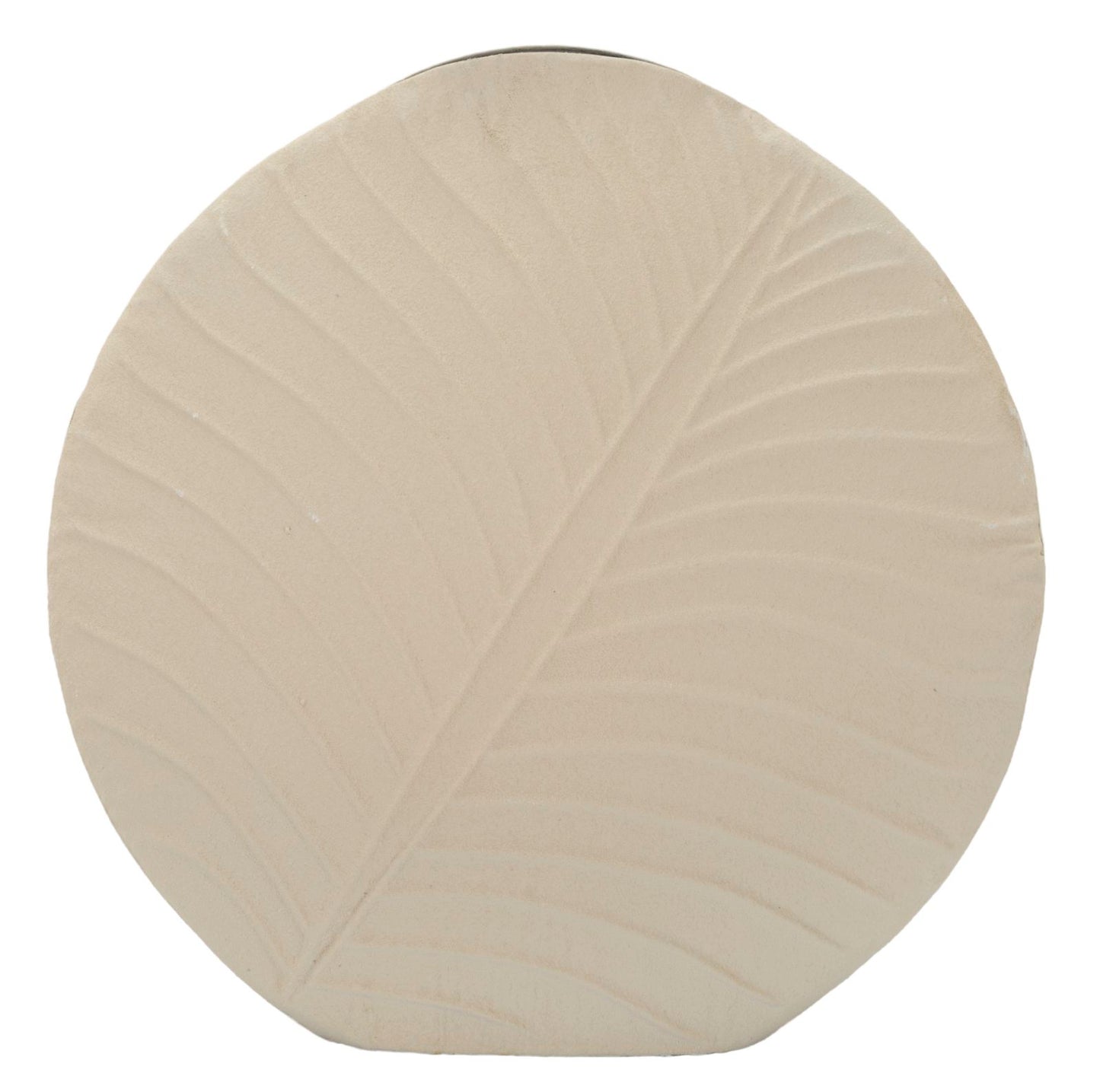 Vaso Dune Round Ø41,5x14 cm – Vaso Decorativo Basso con Texture a Onde Materiche