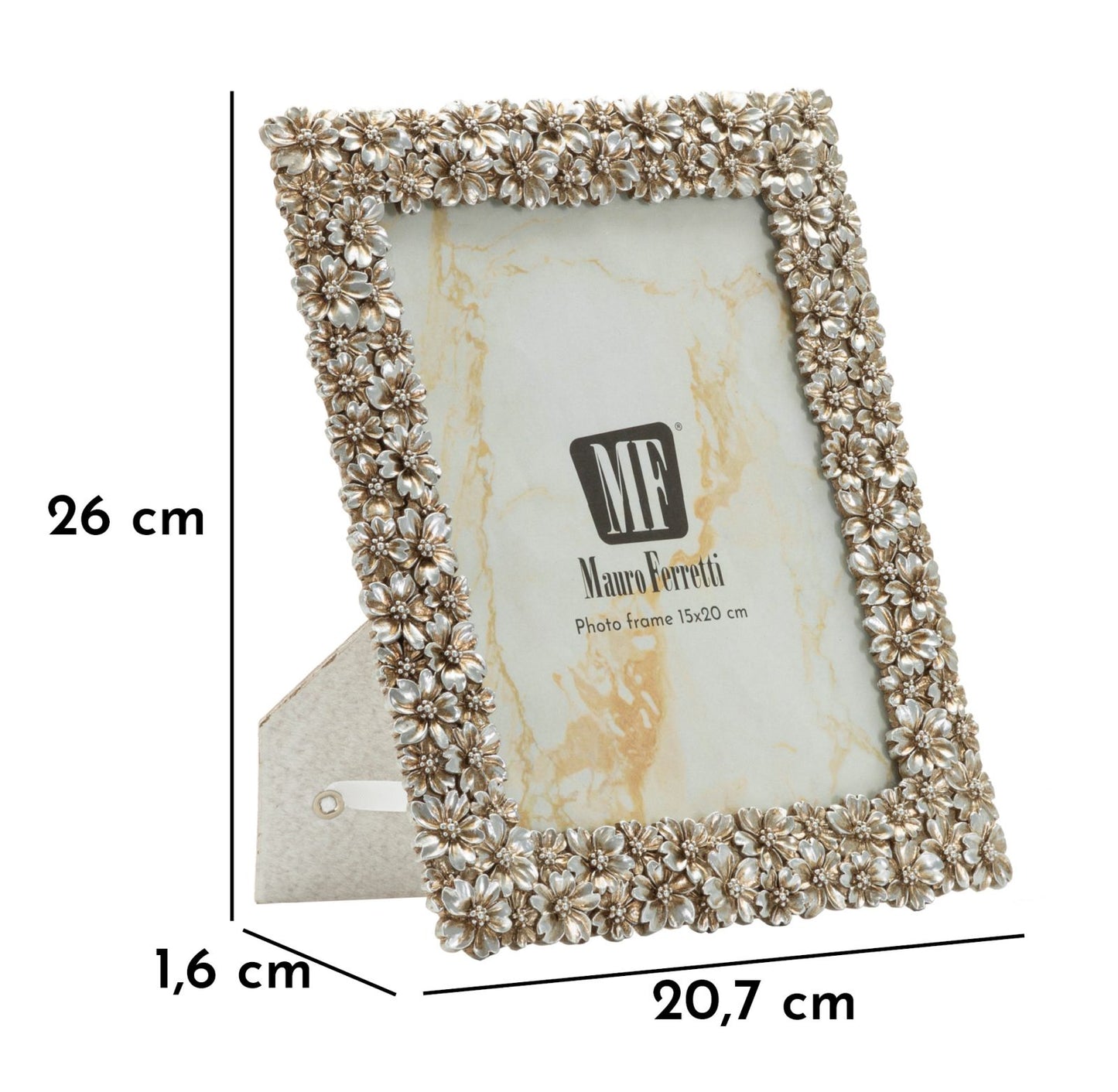Cornice “Flowy” 20,7×1,6×26 cm (foto 15×20 cm) – design moderno