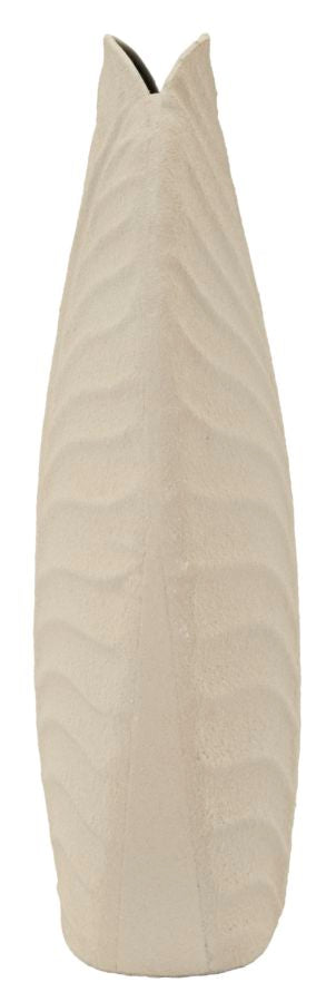 Vaso Dune Tall 18x9,5x29,5 cm – Vaso Decorativo Verticale con Texture a Onde