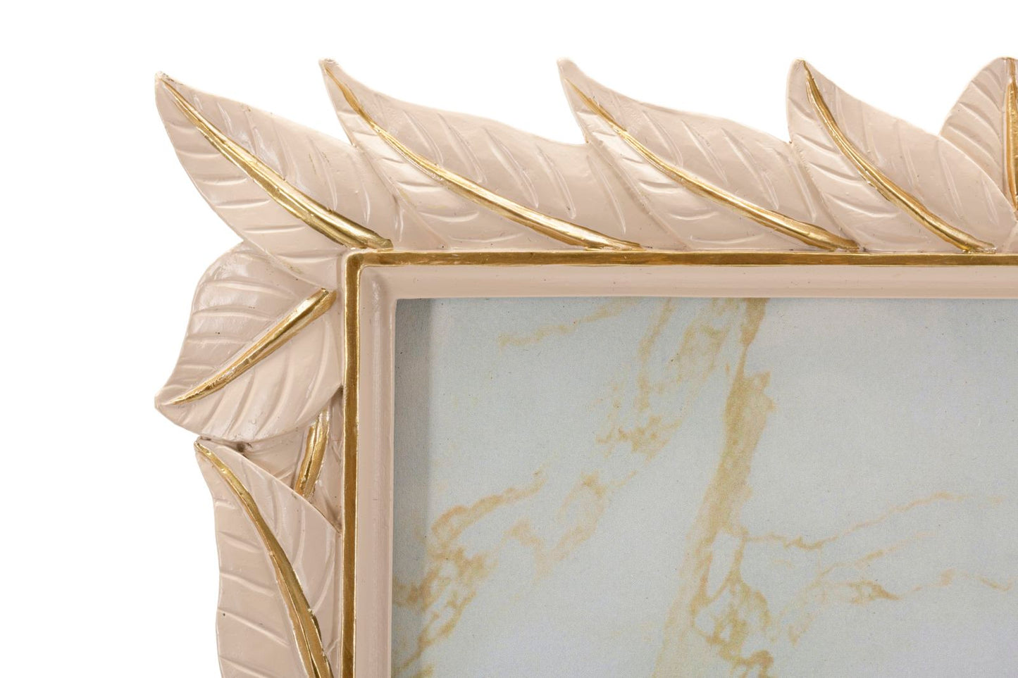 Cornice Leaffy 27x32,3 cm in Resina – Interno 20x25 cm Oro Satinato
