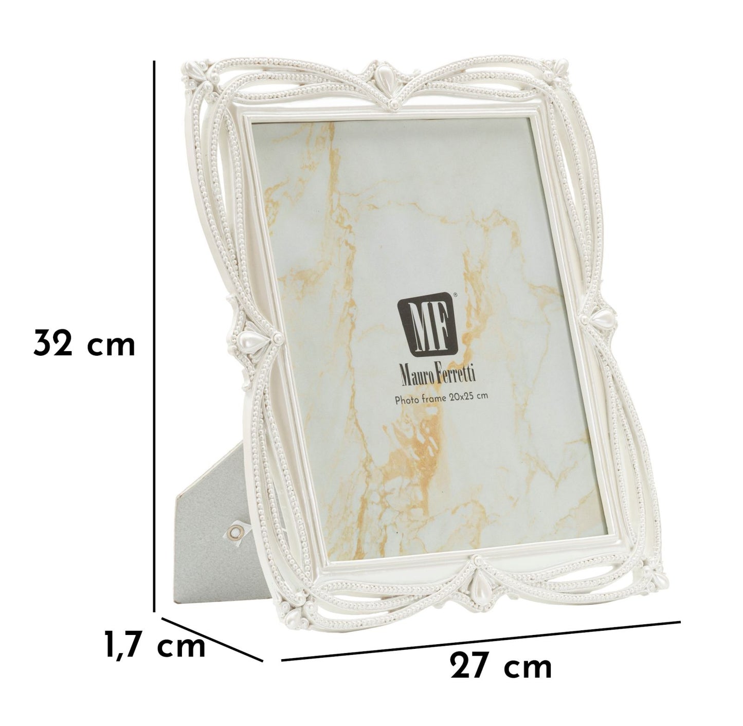 Cornice “Ribbon” 27 × 1,7 × 32 cm (foto 20 × 25 cm) – design romantico