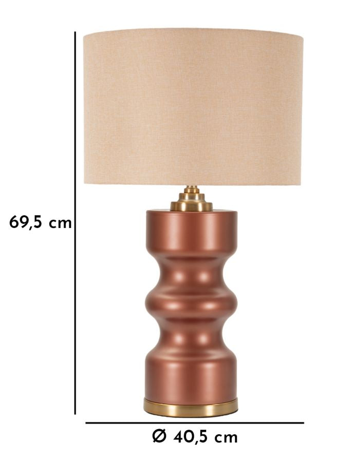 Lampada da Tavolo Rosenthal in Metallo e Vetro Ø40,5 x H69,5 cm – Design Moderno e Raffinato