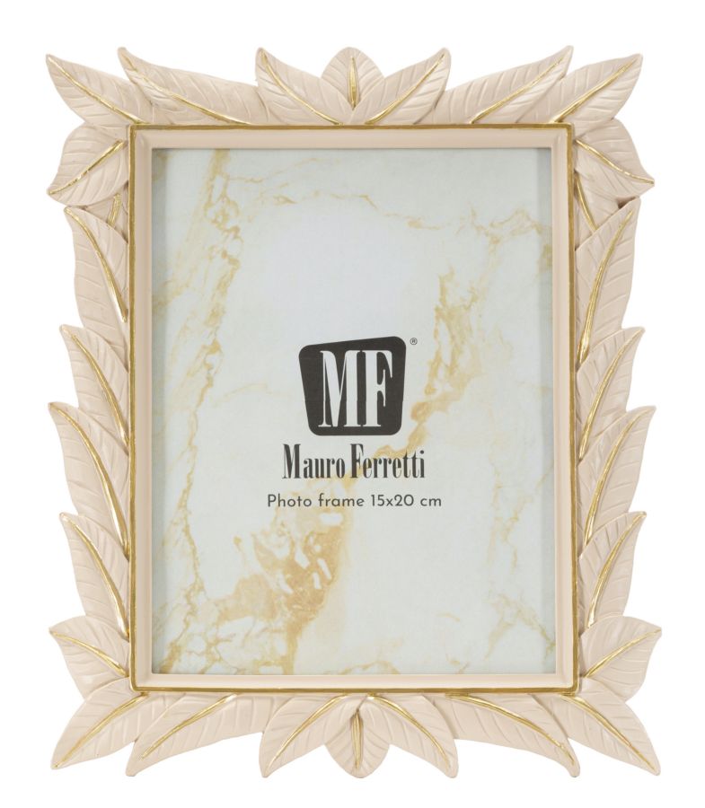 Cornice Leaffy 21,2x26,8 cm in Resina – Interno 15x20 cm Oro Satinato