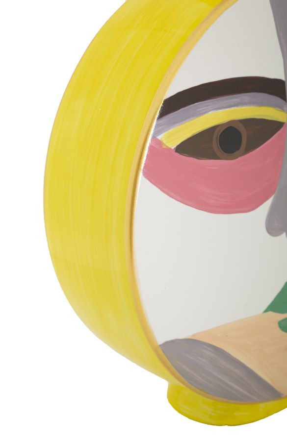 Vaso Piccassy Round in Ceramica Multicolore H 28 cm – Mauro Ferretti