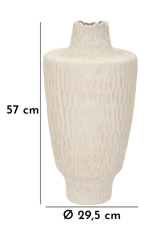 Vaso Shade Ø29,5x57 cm – Vaso Alto Decorativo con Finitura Effetto Pietra