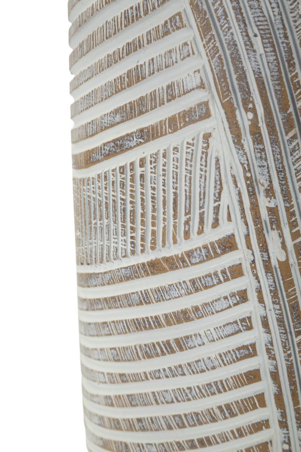 VASO RESINA WOODY CM Ø 19X55