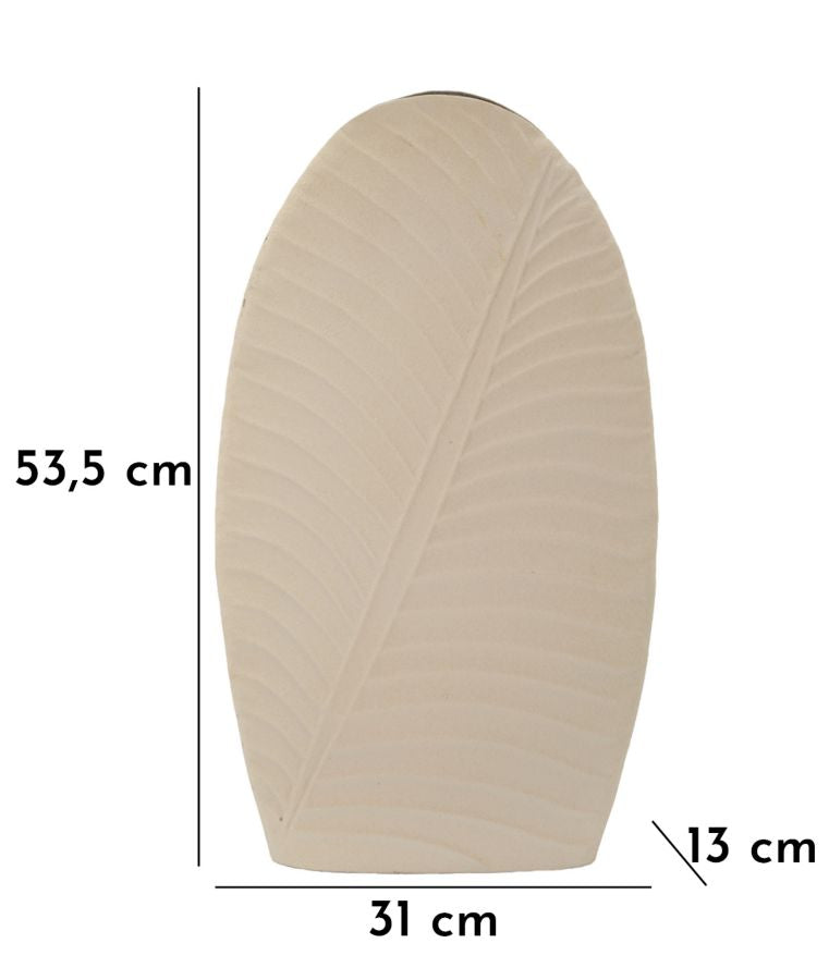 Vaso Dune Tall 31x13x53,5 cm – Vaso Decorativo Alto con Texture a Onde Naturali
