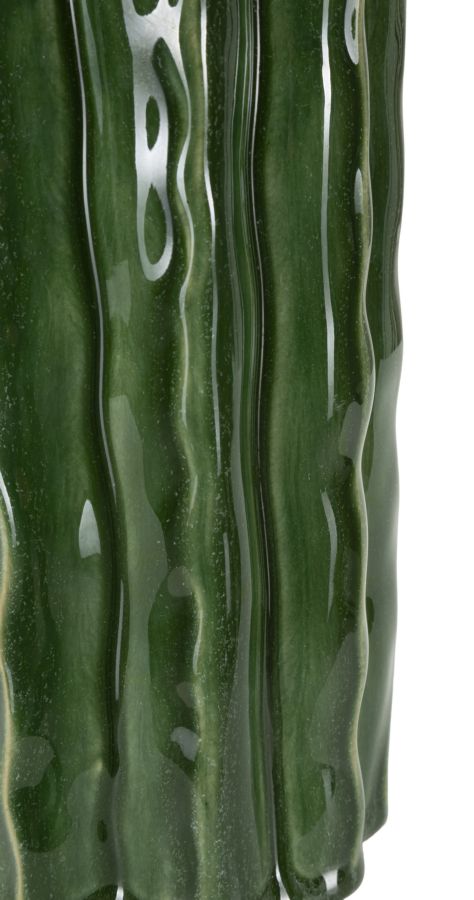 Vaso Cactus Tall Ø 11,5x23,5 cm – Vaso Slanciato Decorativo con Finitura Effetto Naturale