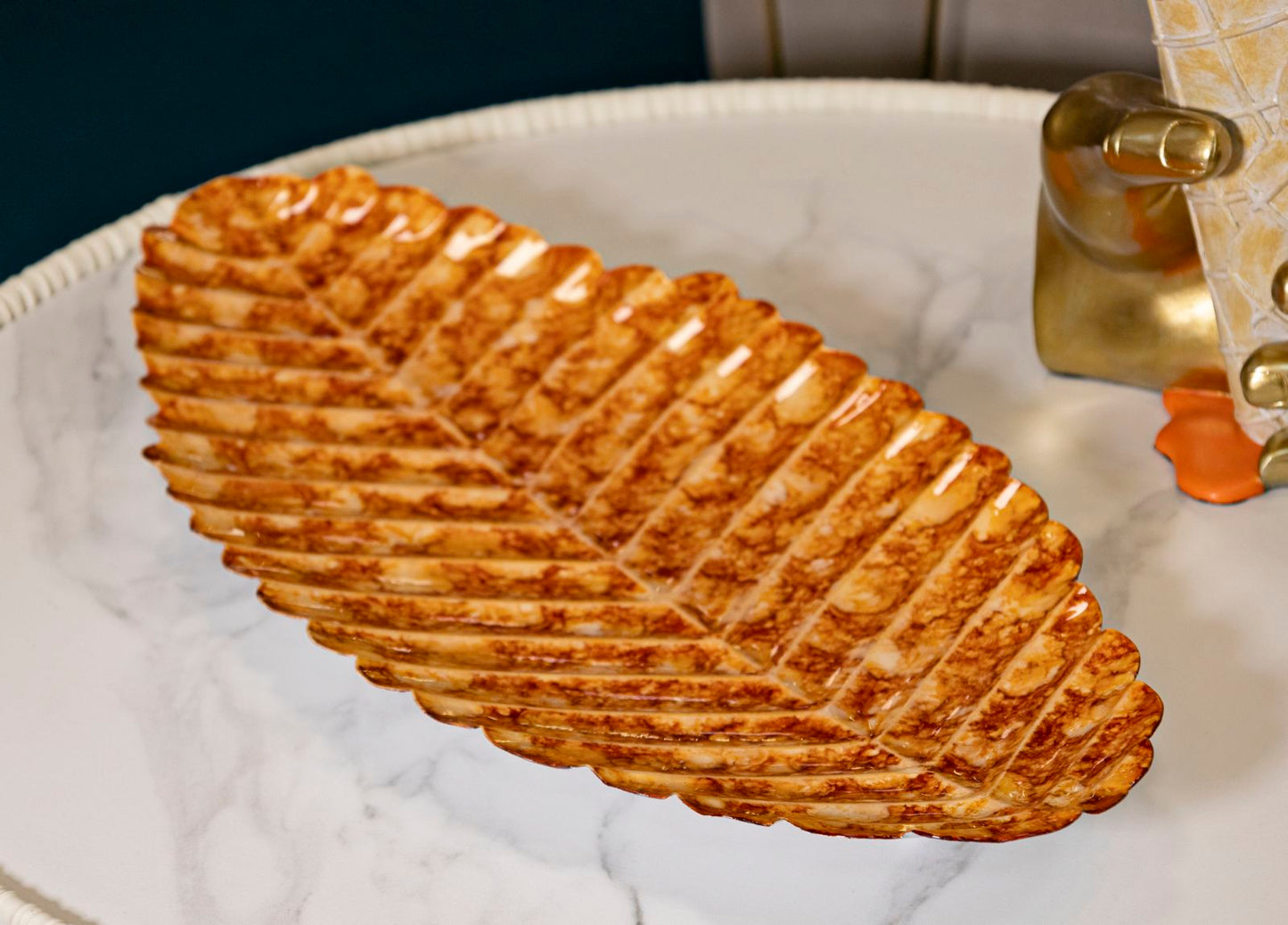 Svuotatasche decorativo DROP Orange 57x27 cm